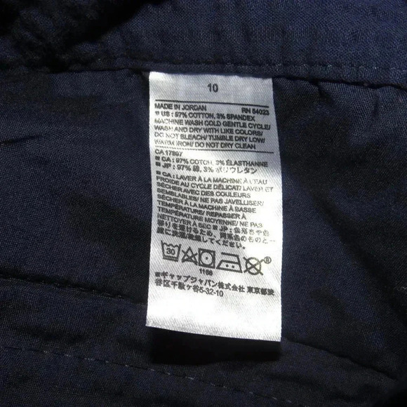 NWT BANANA REPUBLIC Blue Pleated High Rise Shorts Size 10 (4” inseam) - Picture 6 of 6